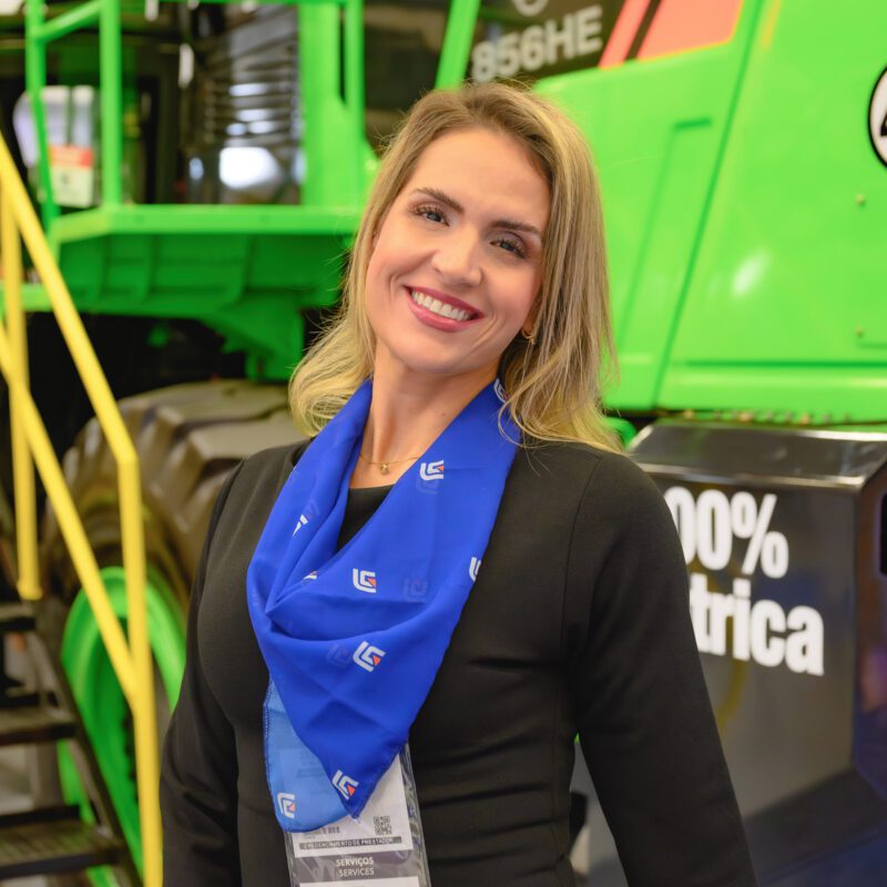Recepcionista da BlueTie no atendimento a um evento