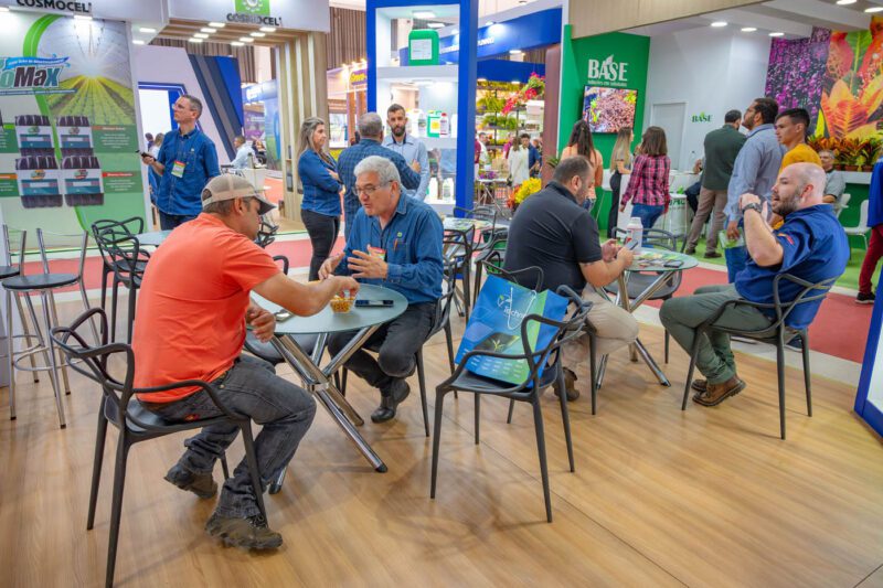 Operação da BlueTie na Feira Hortitec, em Holambra