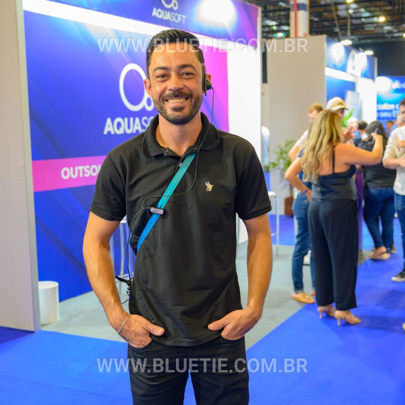 Equipe de produção da BlueTie na operação do evento