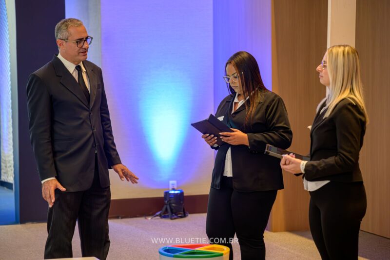 Profissionais da BlueTie em ação em um evento