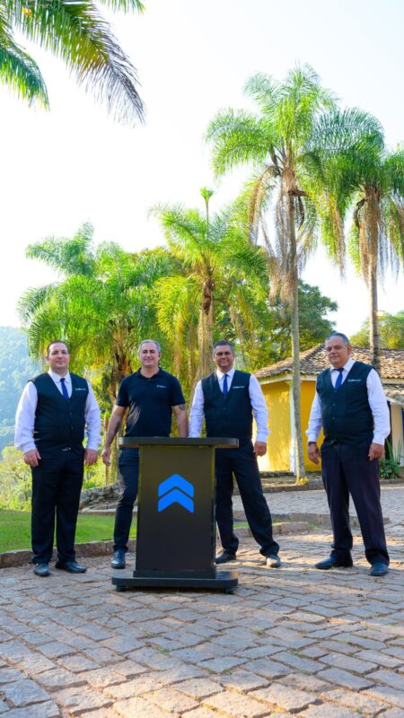 Profissionais da BlueTie em ação em um evento