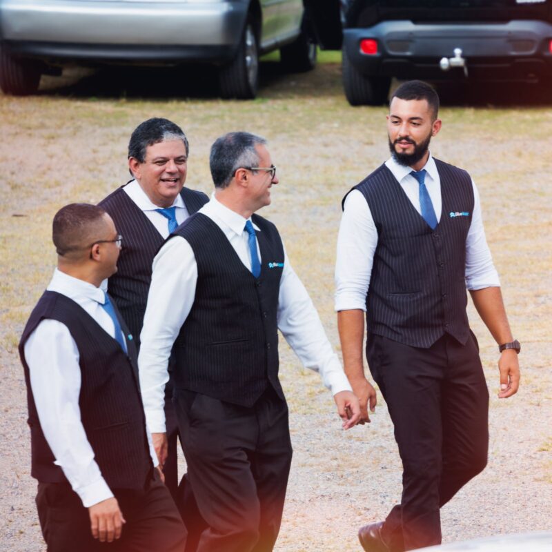 Profissionais da BlueTie em ação em um evento