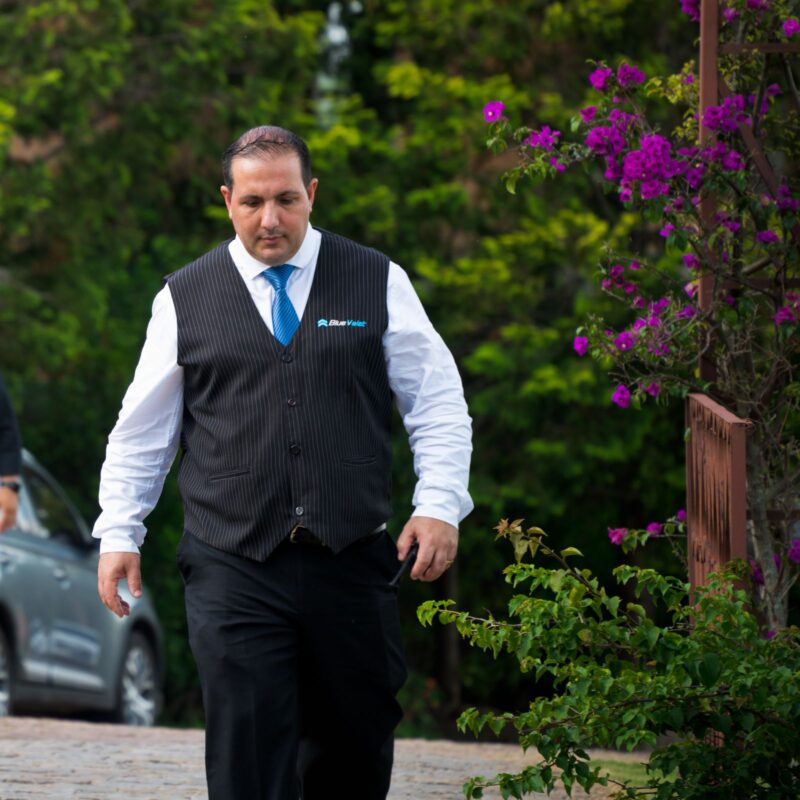 Profissional da BlueTie em um evento corporativo