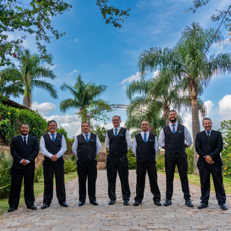 Equipe da BlueTie durante a operação de um evento