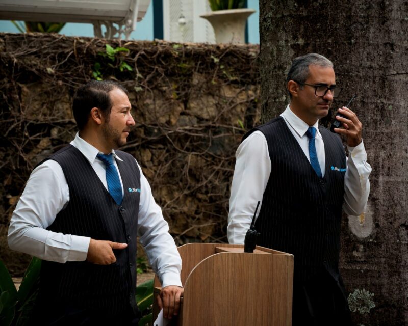 Profissionais da BlueTie em ação em um evento