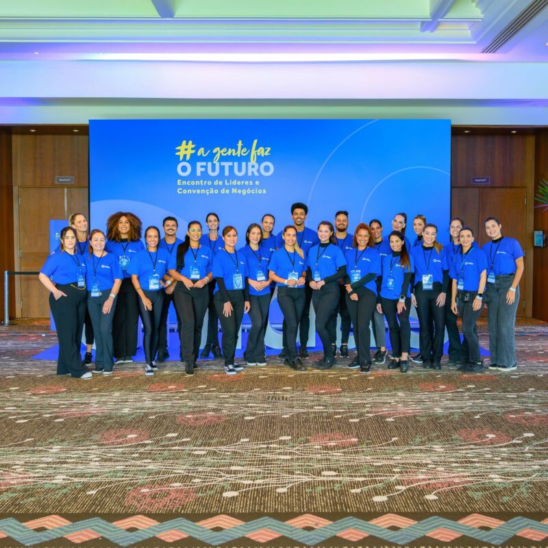 Equipe da BlueTie durante a operação de um evento