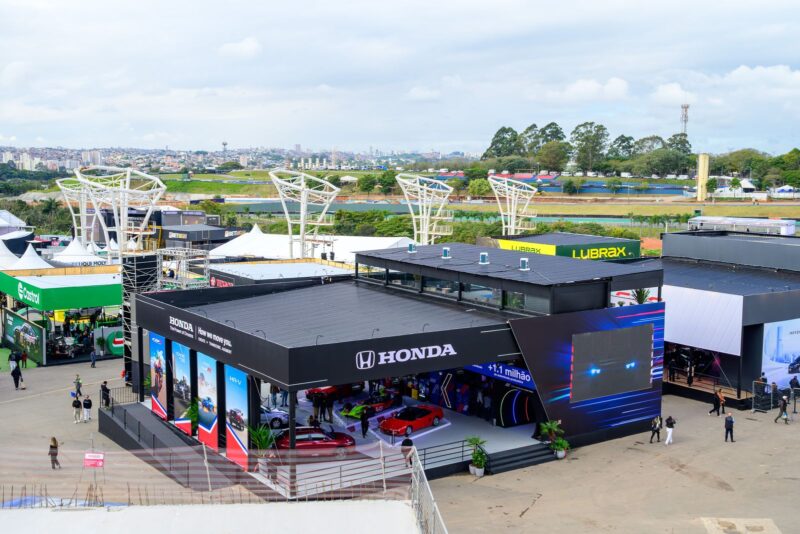 Vista da estrutura e estandes do Festival Interlagos no Autódromo de Interlagos