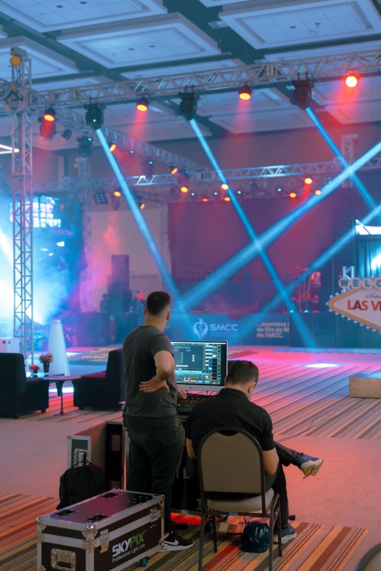 Equipe de fotografia e filmagem da BlueTie em um evento
