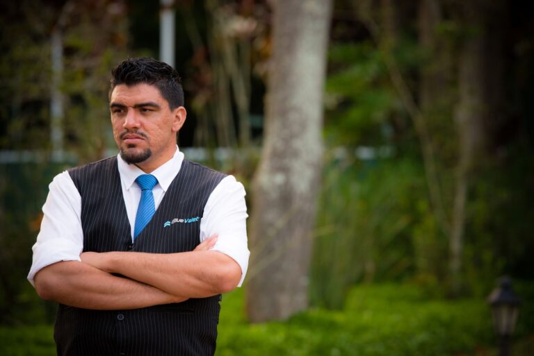 Manobrista da BlueTie no valet de um evento