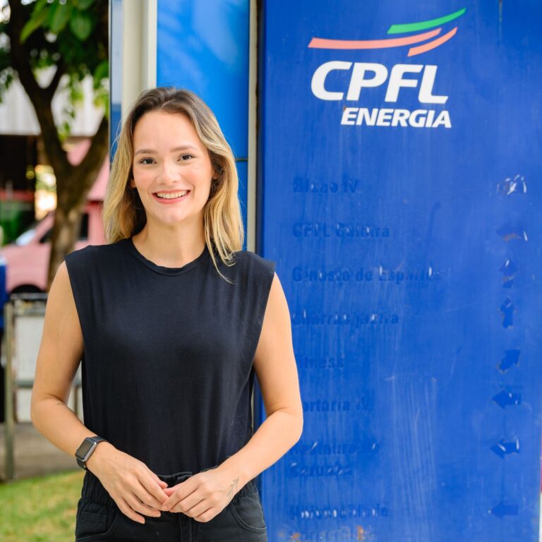 Recepcionista da BlueTie em um evento