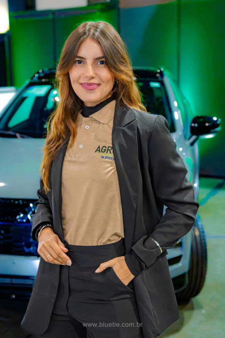 Recepcionista da BlueTie em um evento