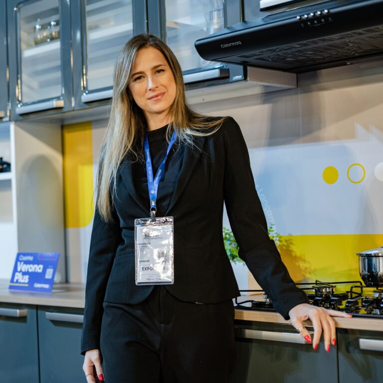 Recepcionistas da BlueTie no credenciamento de um evento